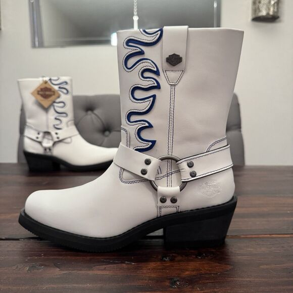 Harley Davidson Women's Korsen Motorcycle Harness Boots - Picture 1 of 10